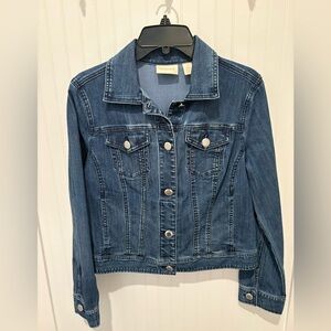 Chico's Women's Denim Jacket Size 1